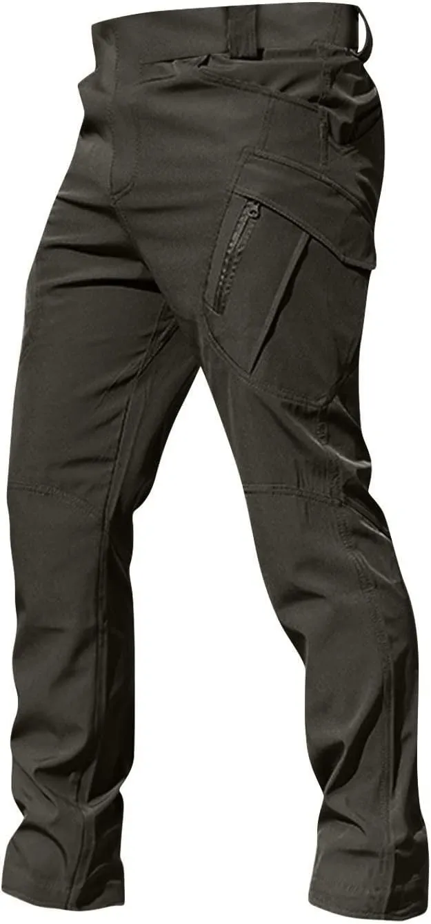 Tactical Pants for Men Slim Fit Stretch Work Pants Construction Cargo Hiking Cargo Pant Ripstop Waterproof Trousers