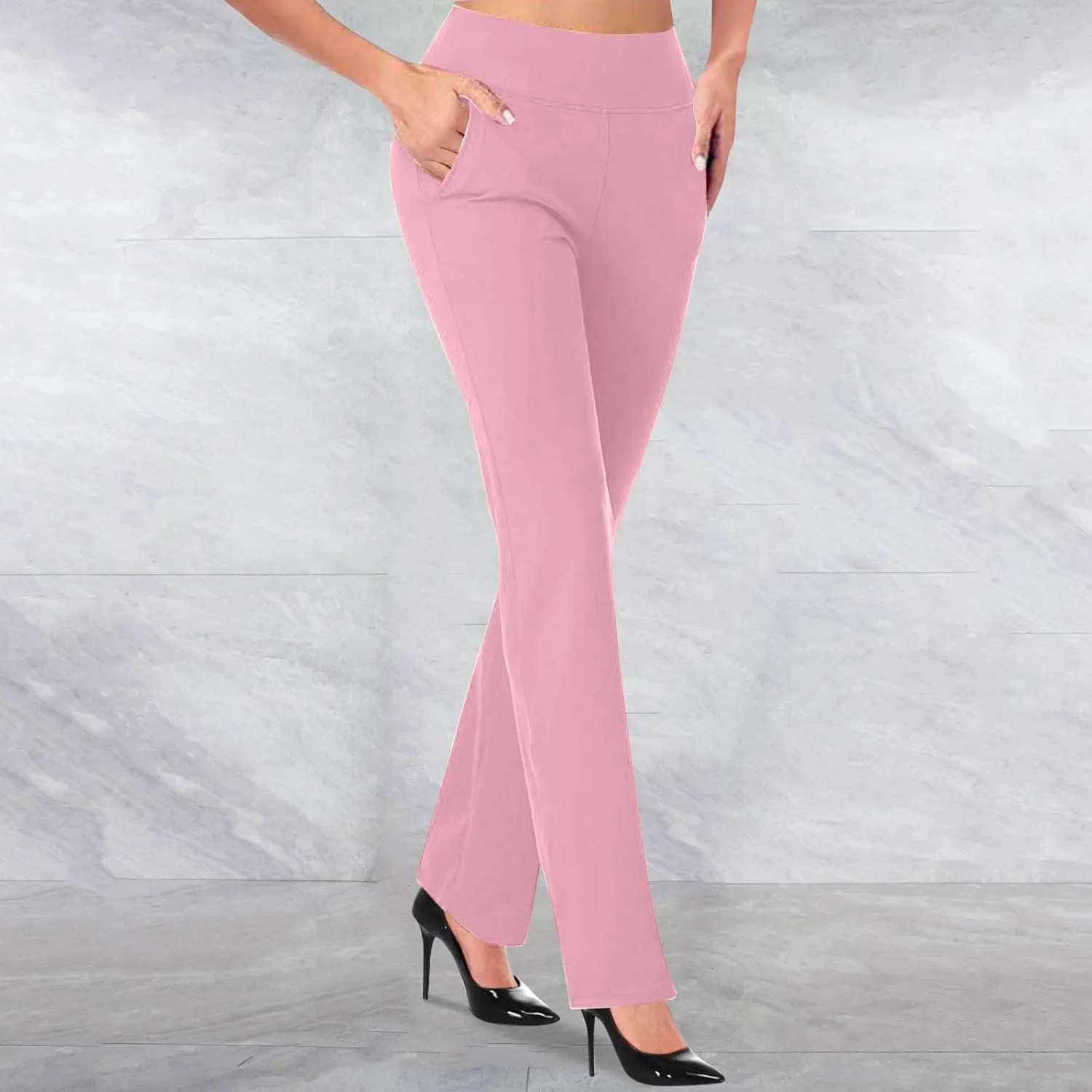 TANGNADE Formal Dress Pants for Women High Waist Slim Fit Suit Pants Trousers Dressy Casual Business Work Pant Slacks