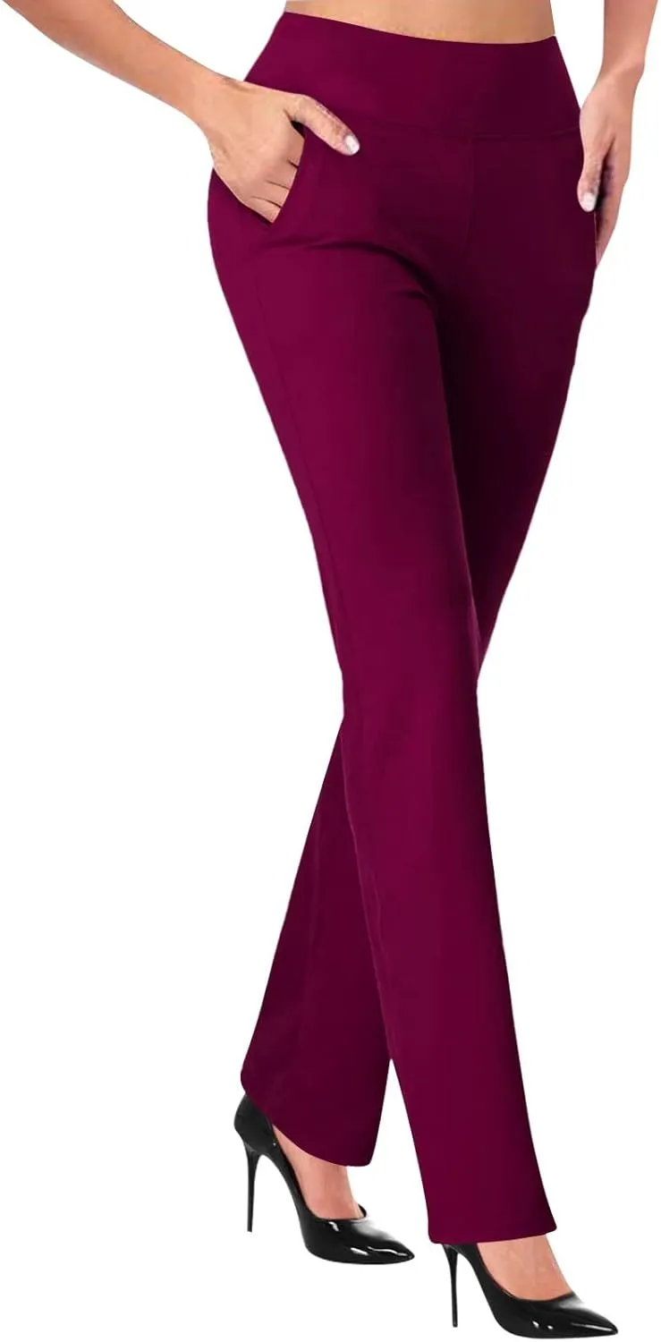 TANGNADE Formal Dress Pants for Women High Waist Slim Fit Suit Pants Trousers Dressy Casual Business Work Pant Slacks