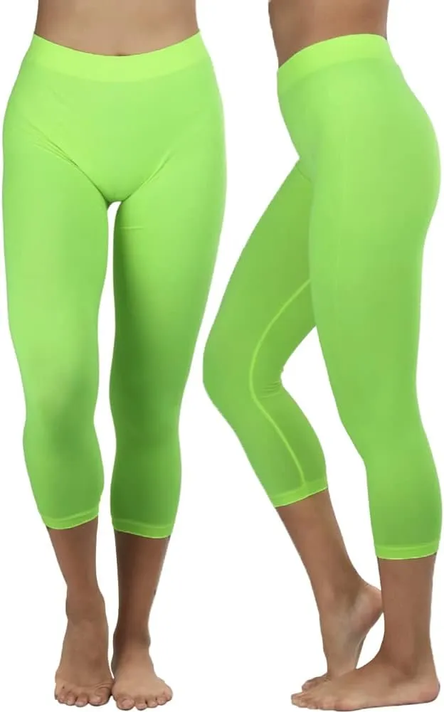 ToBeInStyle Womens Capri Length Seamless Lightweight Stretch Leggings
