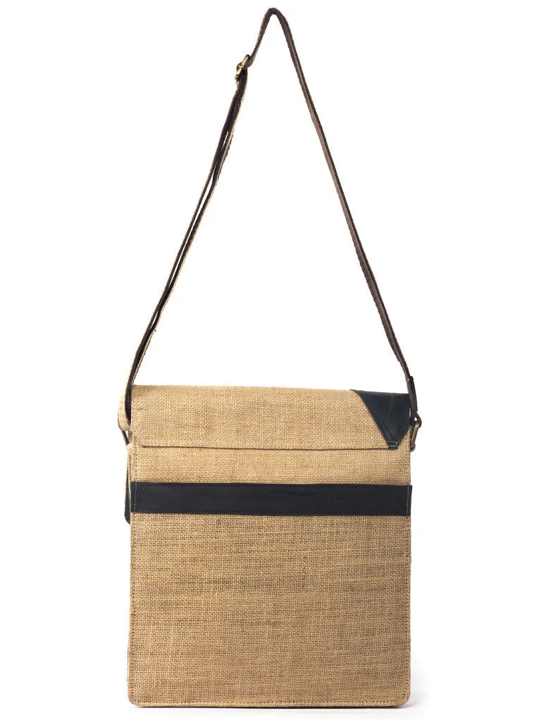 Upcycled Jute Sling Bag