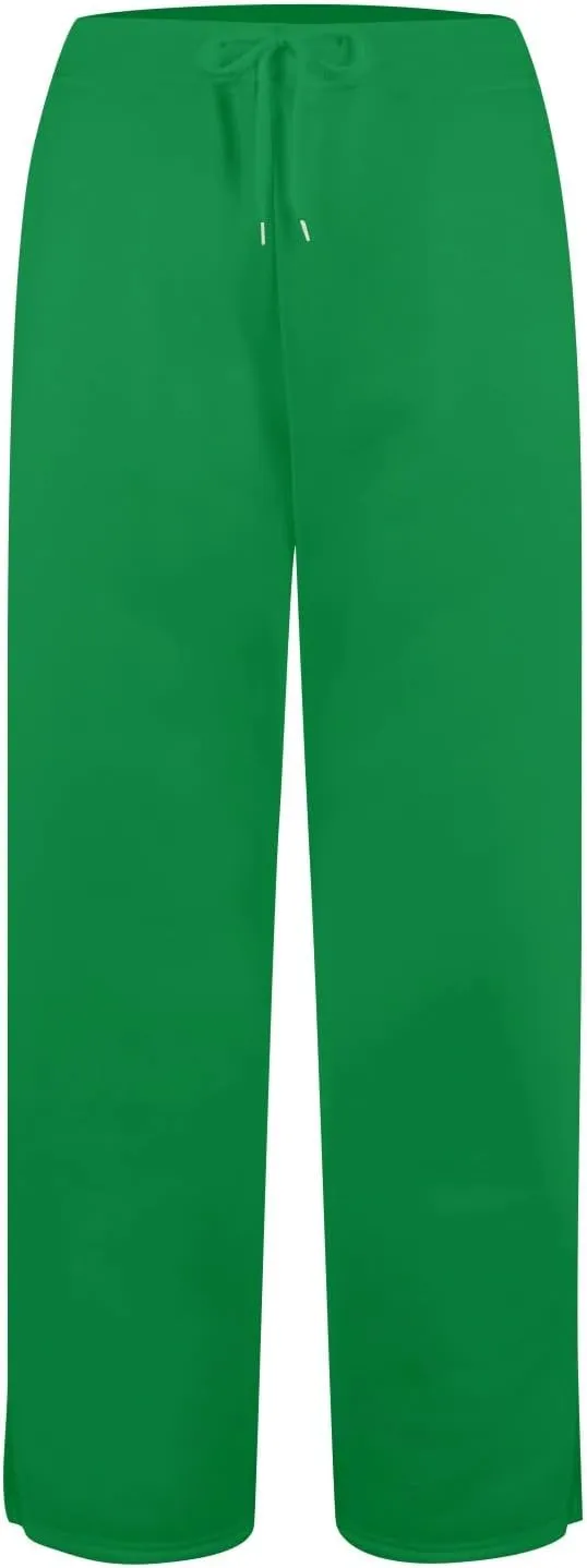 Wide Leg Pants Woman Drawstring High Waist Yoga Pants with Pocket Lightweight Casual Flare Sweatpants Baggy Lounge Pants