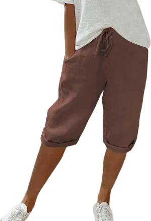 Women Linen Palazzo Pants Linen Vintage Floral Print Casual Pants  Perfect for Spring Loose Cotton Linen Palazzo Pants