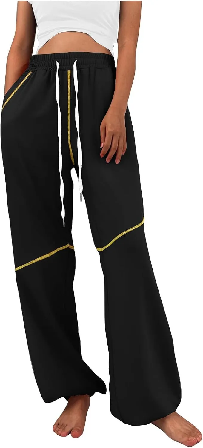 Women's 2024 Straight Leg Jeans High Waisted Capri Pants Slim Casual Denim Sports Pant Casual Dressy Pants Trousers