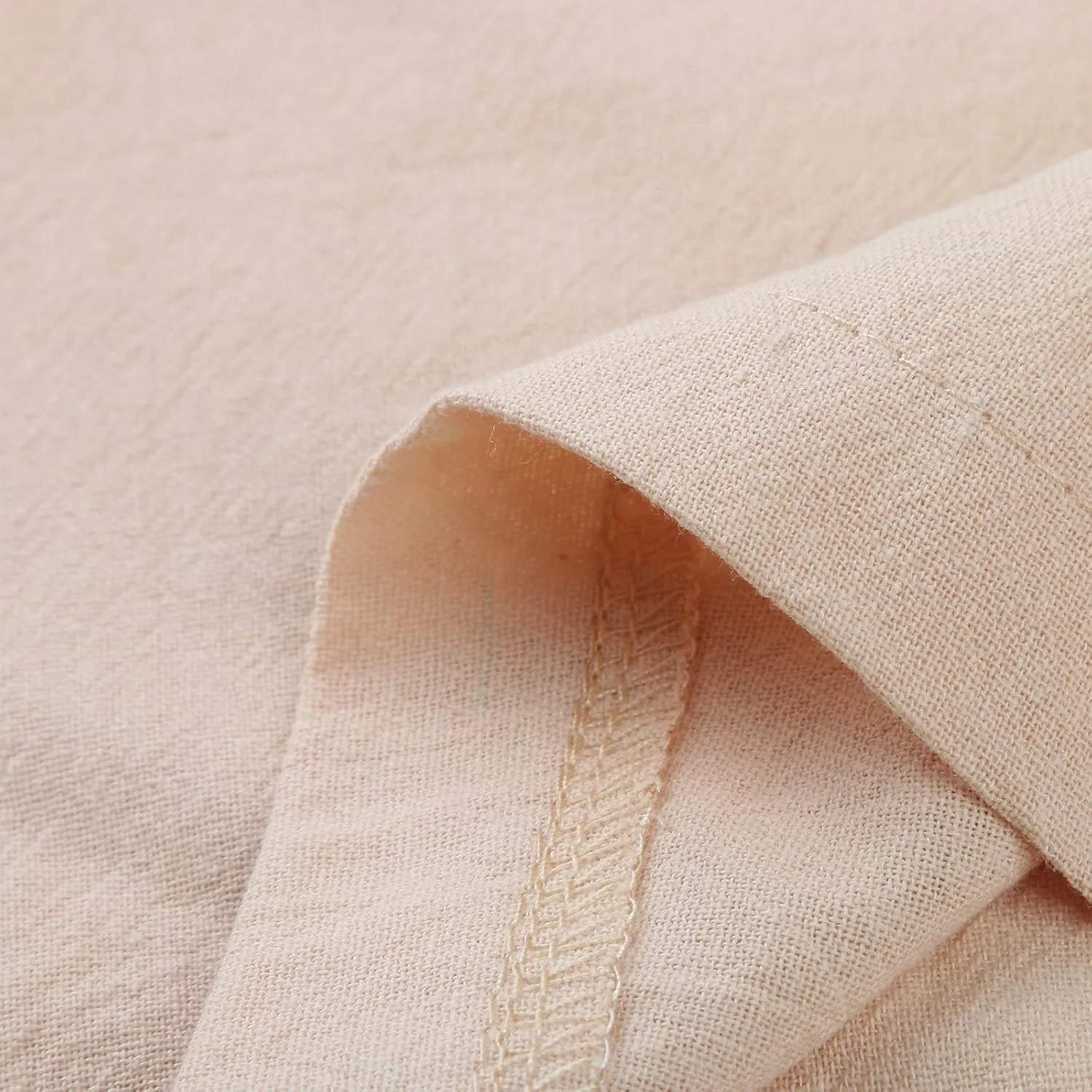 Women's Cotton Linen Summer High Waist Straight Leg Pants Comfy Solid Color Cotton Lounge Pants Loose Trousers with Pocket