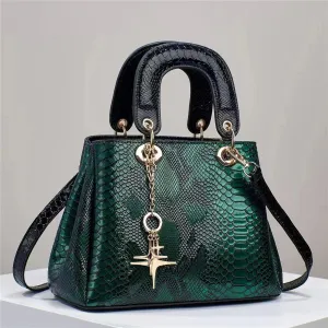 Women's Fashion Crocodile Pattern Shoulder Bag