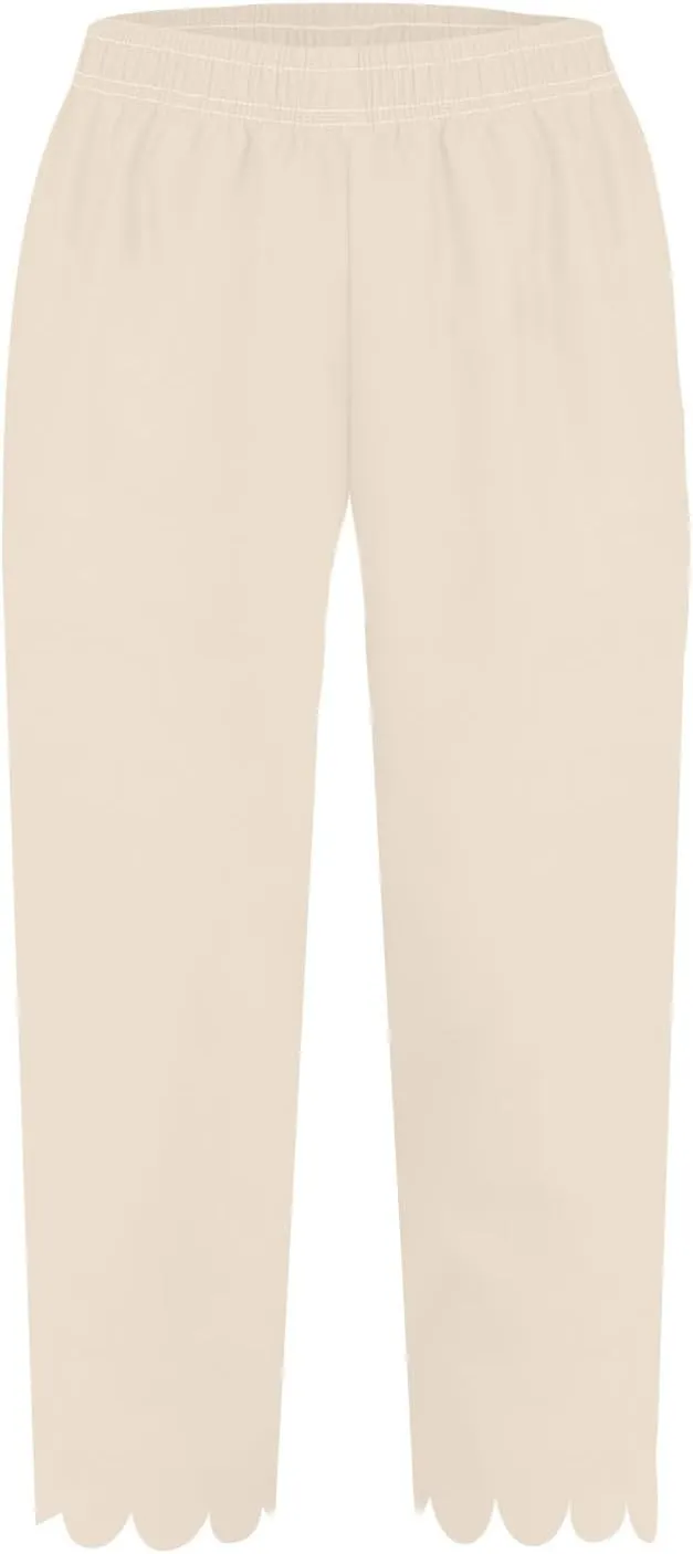 Womens Linen Capri Pants Summer Casual Loose Cinch Bottom Trousers High Waist Drawstring Palazzo Lounge with Pockets