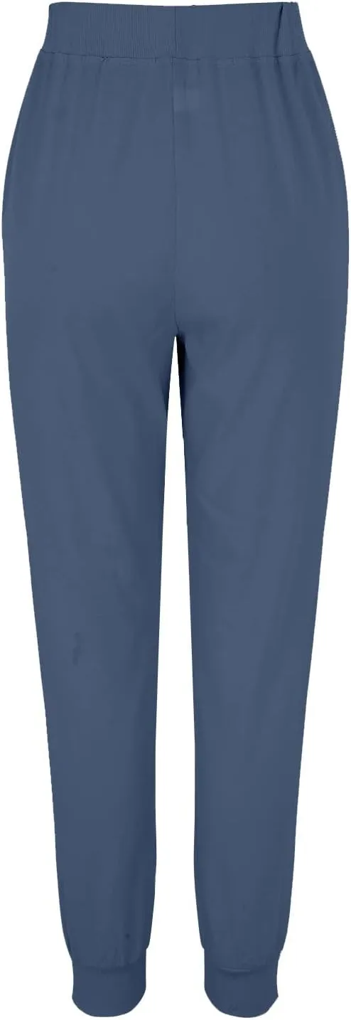 Womens Linen Pants Linen Trousers for Women Summer Casual Elastic Pants with Pockets