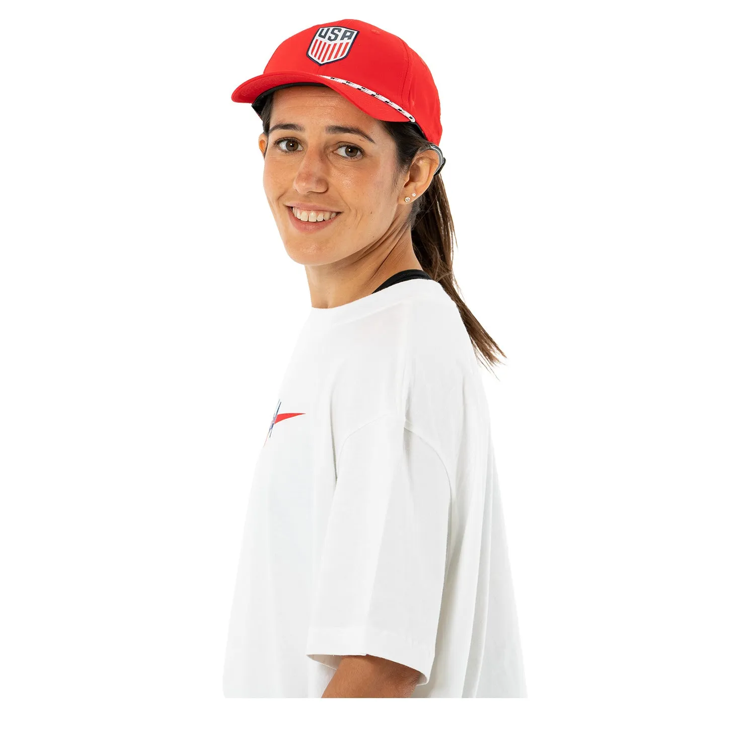 Women's Nike USA Swoosh White Tee