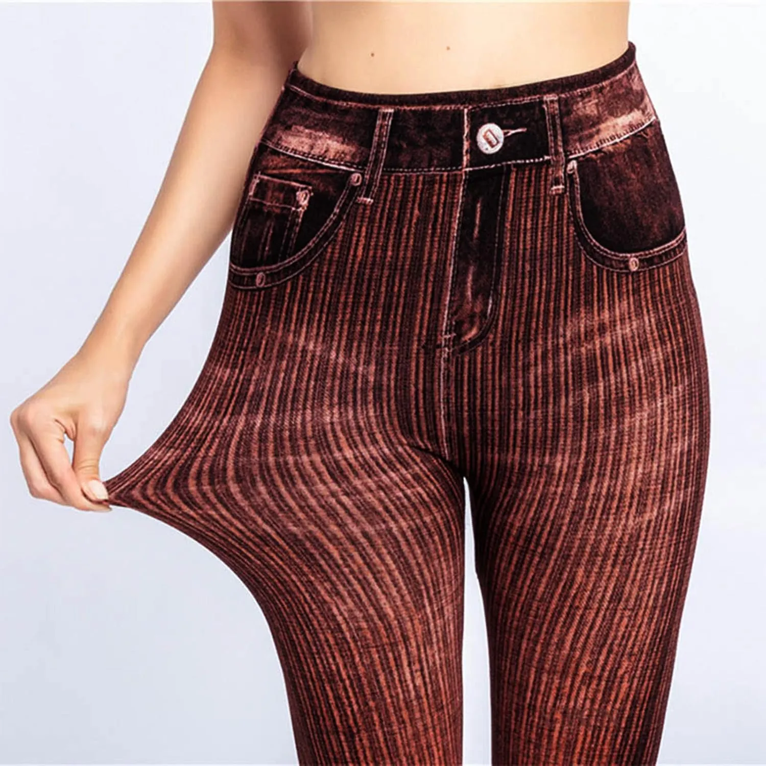 Womens Straight Leg Jeans Flowers Floral Print High Waist Faded Skinny Denim Pants Casual Slim Stretch Pencil Jegging