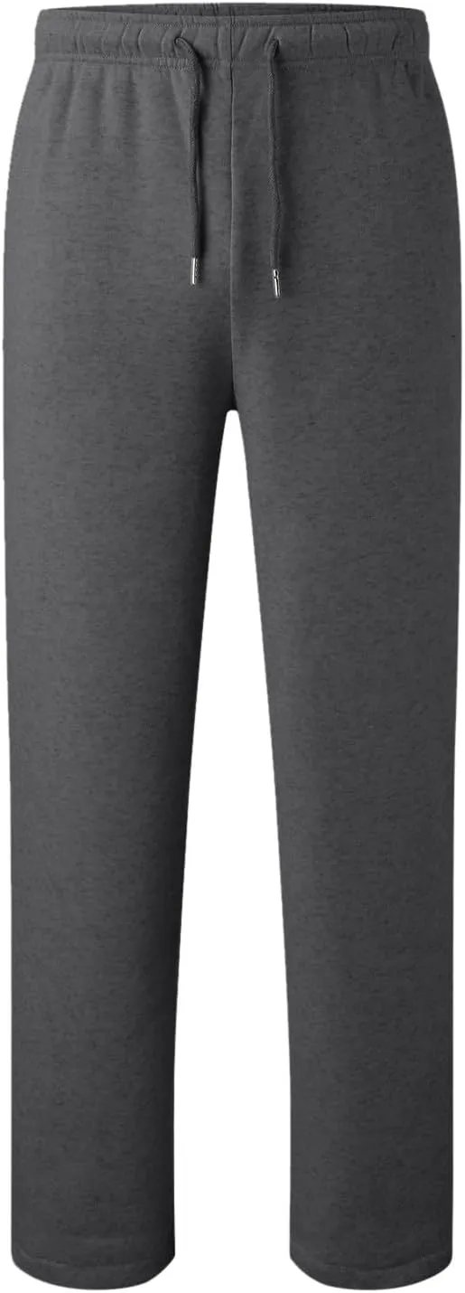 Womens Wide Leg Sweatpants Casual High Waist Baggy Sweatpants Boyfriend Fleece Jogger Pants with Pockets Trousers