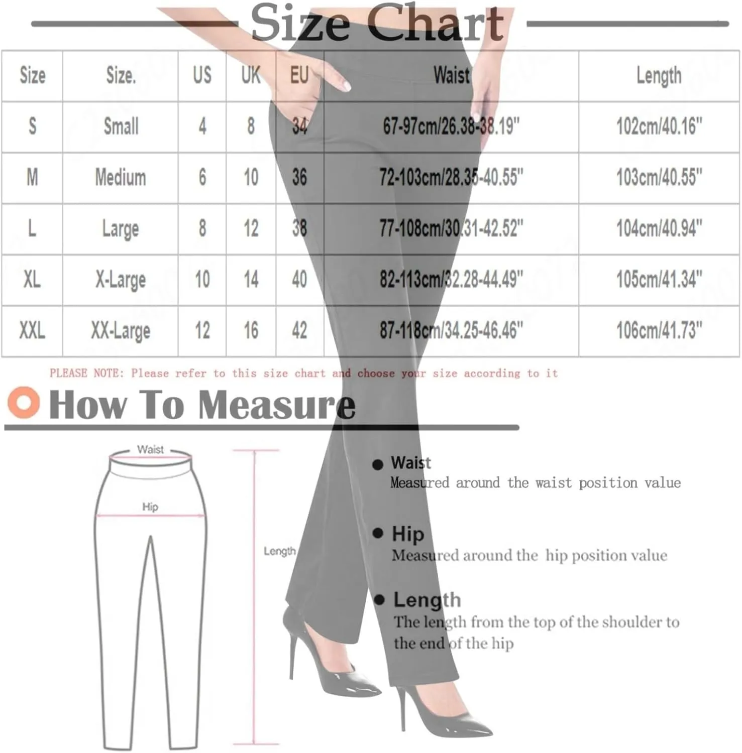 Womens Work Pants High Waisted Straight Leg Pants Dress Business Dress with Pockets Soft Solid Color Trousers 2024