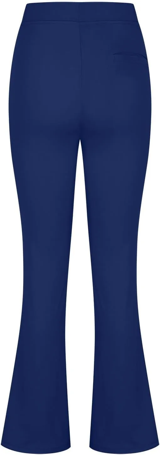 Womens Work Pants High Waisted Straight Leg Pants Dress Business Dress with Pockets Soft Solid Color Trousers 2024