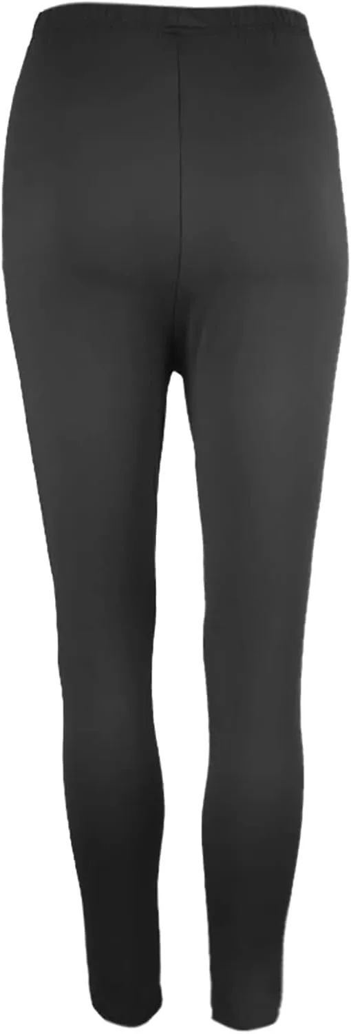 Women's Yoga Pants Lightweight Stretchy High Waist Leggings Solid Color Slim Fit Cropped Trousers Workout Casual