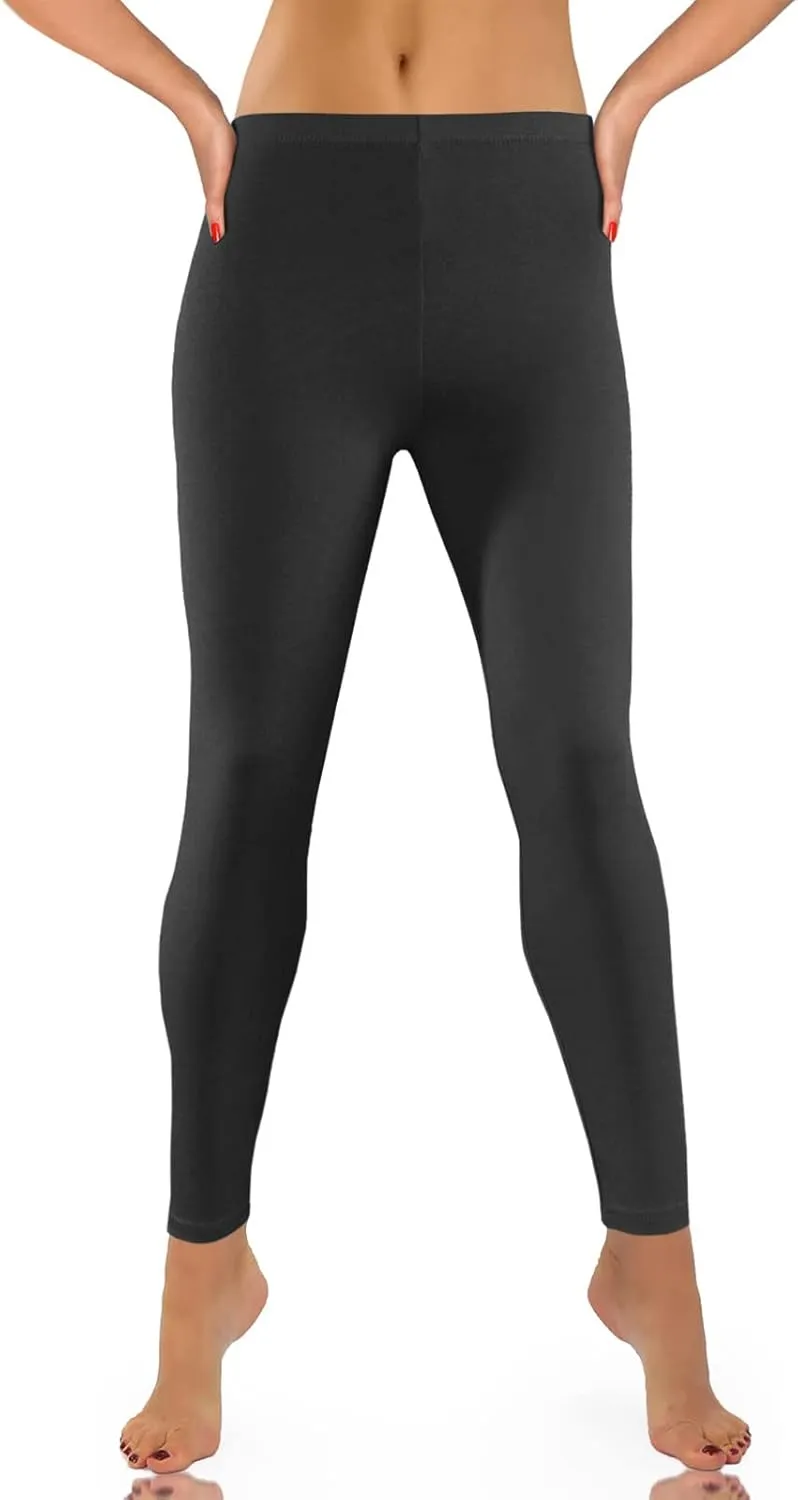 Women's Yoga Pants Lightweight Stretchy High Waist Leggings Solid Color Slim Fit Cropped Trousers Workout Casual