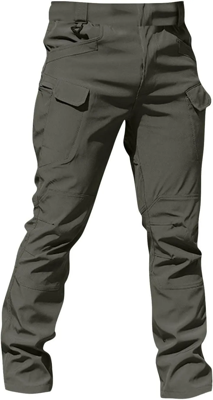 Work Pants for Men Construction Stretch Tactical Pants Multi Pockets Hiking Cargo Pant Water Resistant Trousers