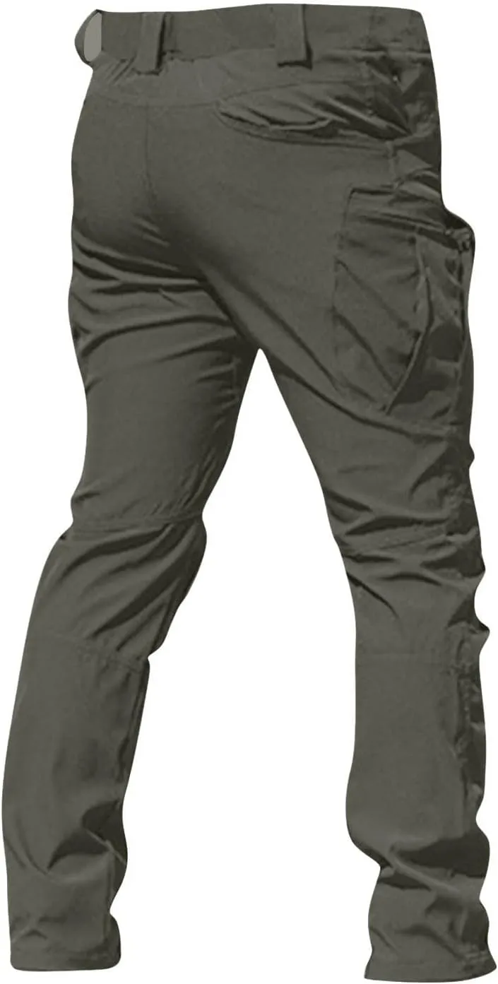 Work Pants for Men Construction Stretch Tactical Pants Multi Pockets Hiking Cargo Pant Water Resistant Trousers