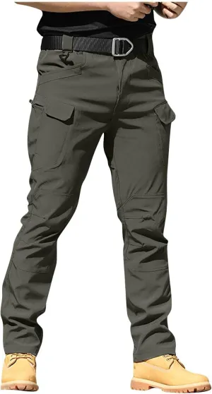 Work Pants for Men Construction Stretch Tactical Pants Multi Pockets Hiking Cargo Pant Water Resistant Trousers