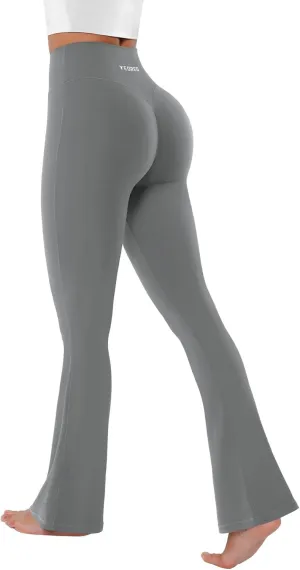 YEOREO Mini Flared Leggings for Women 30" Bessli High Waist No Front Seam Flare Yoga Pants Hidden Scrunch Workout Leggings