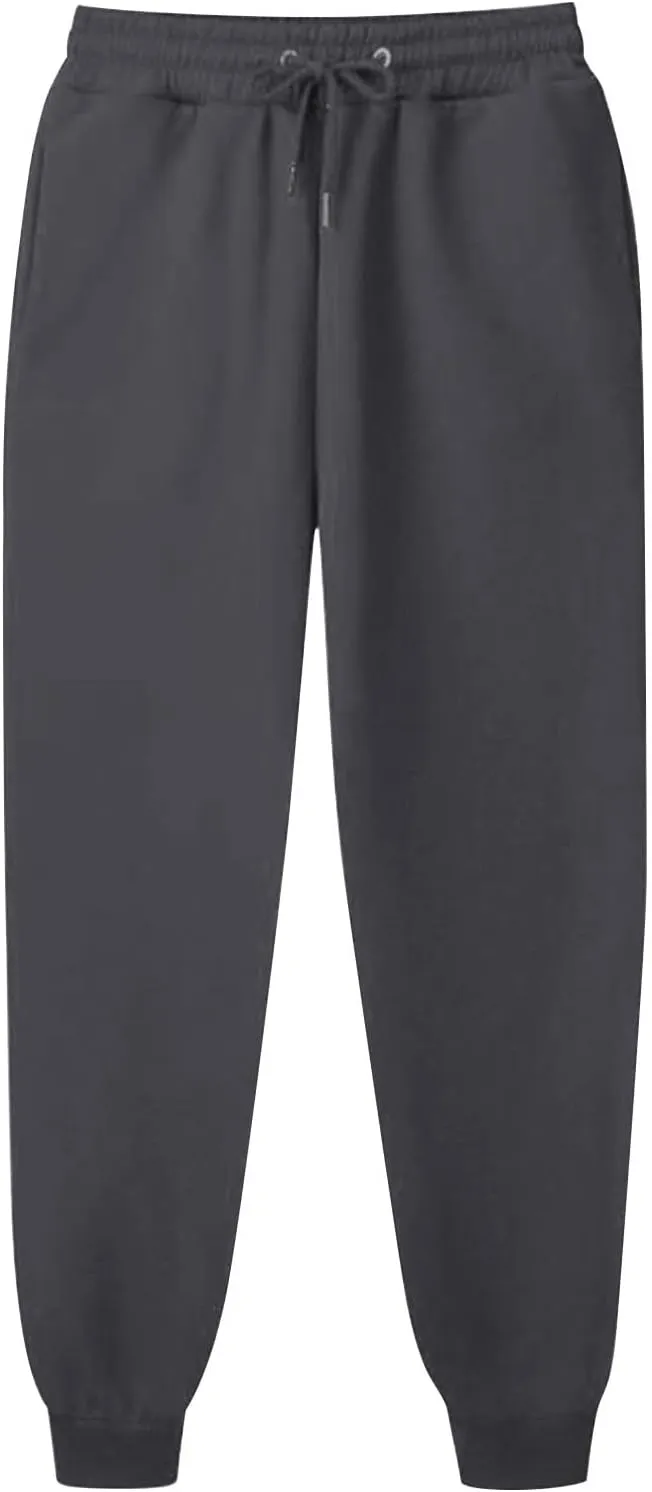 ZDRZK Womens Pants Casual Fleece Baggy Lace-Up Elastic Waist Jogger Sweatpants Bunched Feet Workout Lounge Trousers