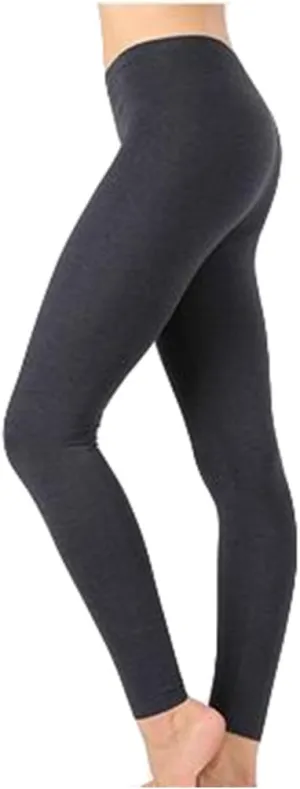 Zenana Outfitters Womens Full Length Cotton Solid Leggings