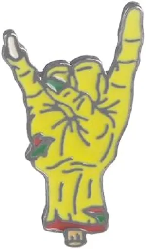 Zombie Hands Making Rock Gestures Enamel Pin Hat Coat Bag Decoration Delicate Cartoon Badge Jewelry for Girls Women Halloween Brooch Gift