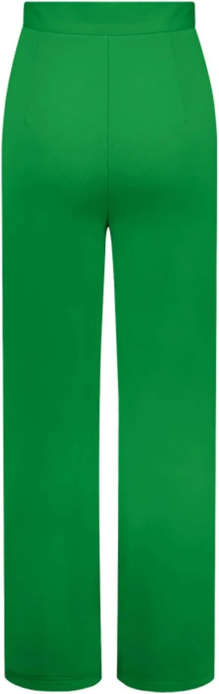 ZWRXW Wide Leg Suit Pants for Women Pleated Elegant High Waist Straight Long Pants Casual Loose Fit Solid Trousers